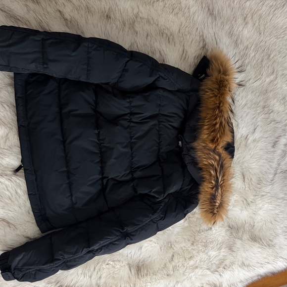 Parajumpers PJS Parka Puffer with fur Coat Jacket Black Woman - Picture 6 of 6